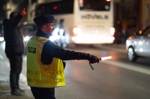 Policjanci zabezpieczali pielgrzymkę Chasydów w Leżajsku