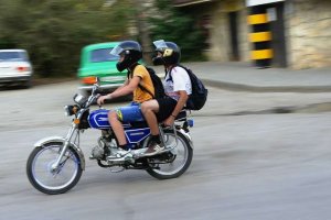 pościg za motorowerzystą