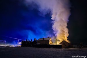 Pożar budynku gospodarczego w Bóbrce