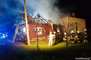 Pożar budynku w Bukowie