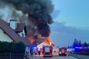 Pożar hali Prohurt w Strażowie [FOTO, VIDEO]