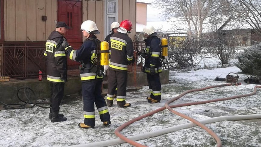 Pożar kotłowni  w miejscowości humniska