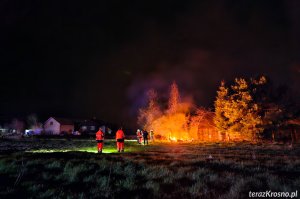 Pożar przyczepy kempingowej w Chlebnej