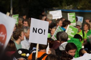 Protest mieszkańców ulicy Załęskiej. Blokada ruchu