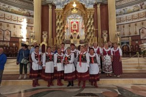 Przedstawicielki  KGW z Gminy Tarnowiec w Licheniu