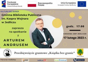 Spotkanie autorskie z Arturem Andrusem - zaproszenie