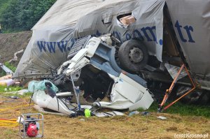 Tragedia na DK19. Nie żyje kierowca TIR-a