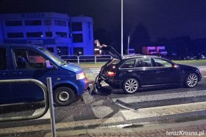 Wypadek na Bieszczadzkiej w Krośnie