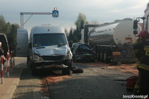 Wypadek na DK19 w Pustynach