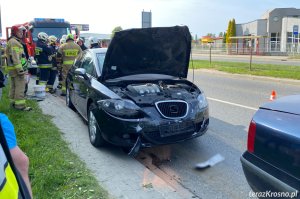 Wypadek na Podkarpackiej. Zderzenie trzech samochodów