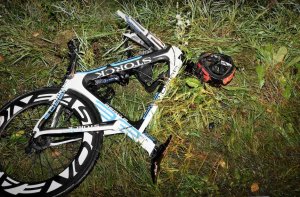 Wypadek w Leszczach. Nie żyje rowerzysta