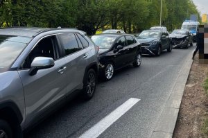 Zderzenie 4 pojazdów w Rzeszowie