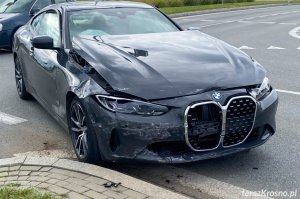 Zderzenie BMW i Toyoty w Krośnie