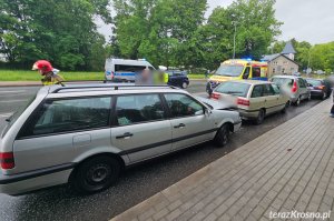 Zderzenie czterech samochodów na Niepodległości