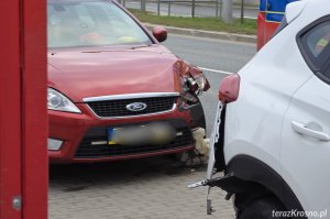 Zderzenie dwóch samochodów na Podkarpackiej