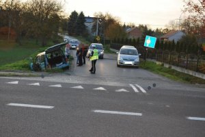 Zderzenie dwóch samochodów w Duńkowiczkach