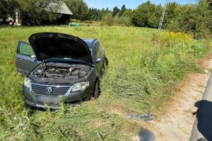 Zderzenie dwóch samochodów w powiecie jasielskim