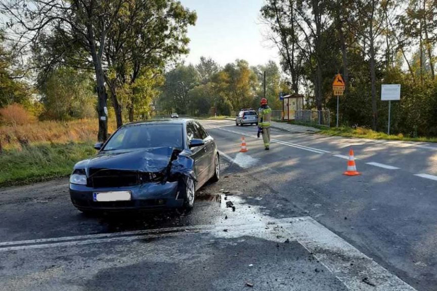 Zderzenie dwóch samochodów w Pruchniku