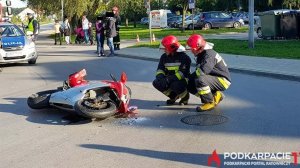 Wypadek motocyklisty w Tarnobrzegu