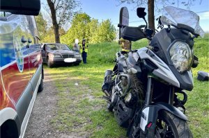 Zderzenie samochodu z motocyklem w Grabownicy Starzeńskiej