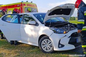 Zderzenie trzech samochodów na DK28