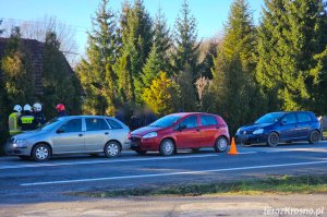 Zderzenie trzech samochodów w Potoku