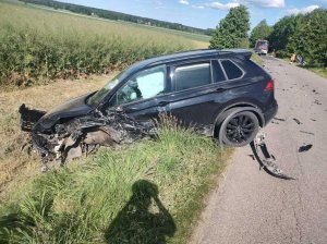 Zderzenie volkswagenów w Kobylnicy Ruskiej