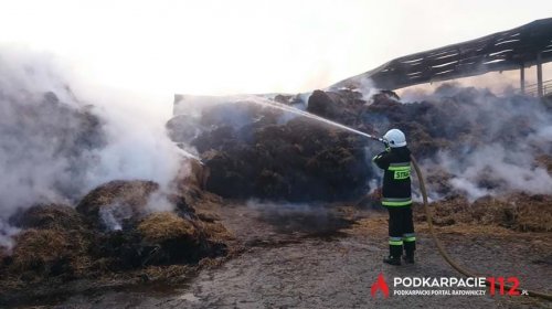 Pożar cegielni w Radymnie