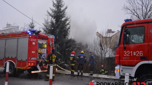 Pożar domu w Rzeszowie
