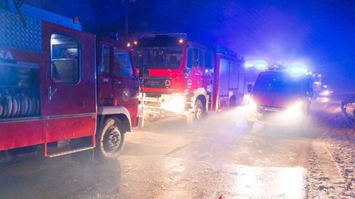 Pożar domu w Posadzie Górnej