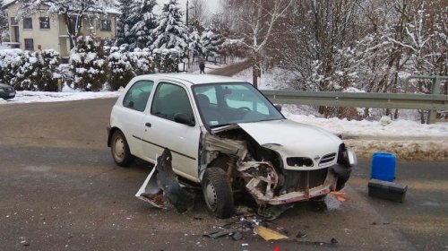 Zderzenie samochodów w Świerzowej Polskiej