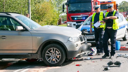 Wypadek na ul. Rzeszowskiej