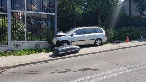 Sobotnia kolizja na ul.Konopnickiej w Krośnie