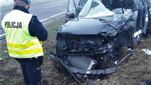 Groźny wypadek na trasie Dachnów - Cieszanów