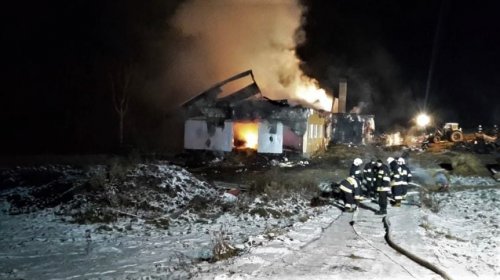 Pożar na gospodarstwie w Orelcu