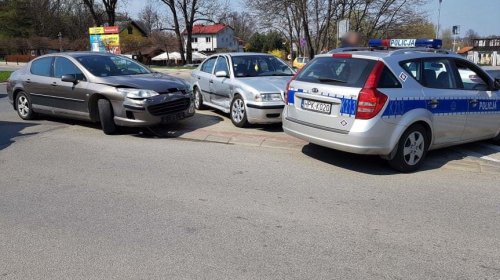 Krosno. Kolizja na Rondzie Solidarności