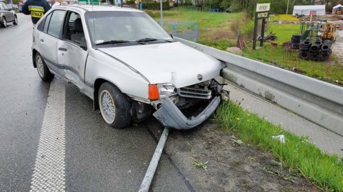 Kolizja drogowa na Jana Pawła ll w Krośnie