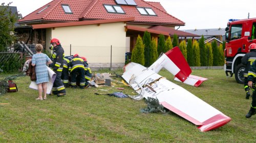Wypadek w Krośnie. W okolicy lotniska rozbił się szybowiec