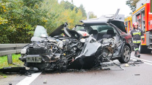 Wypadek drogowy w Komborni