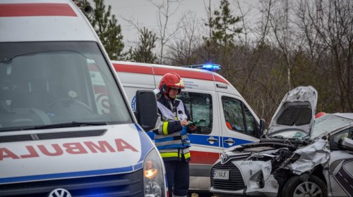 Zderzenie dwóch samochodów osobowych w Stalch 04.01.2020