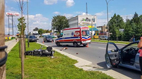 Wypadek w Tarnobrzegu ul Warszawska